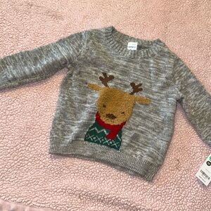 Carter's Gray and Pink Knit Fabric